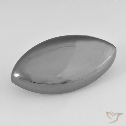 24.34ct طبيعي رمادى متوسط هيماتيت حجر الدم, ماركيز, غير شفاف