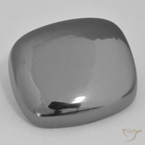 25.80ct طبيعي رمادى فضى هيماتيت حجر الدم, وسادة, غير شفاف