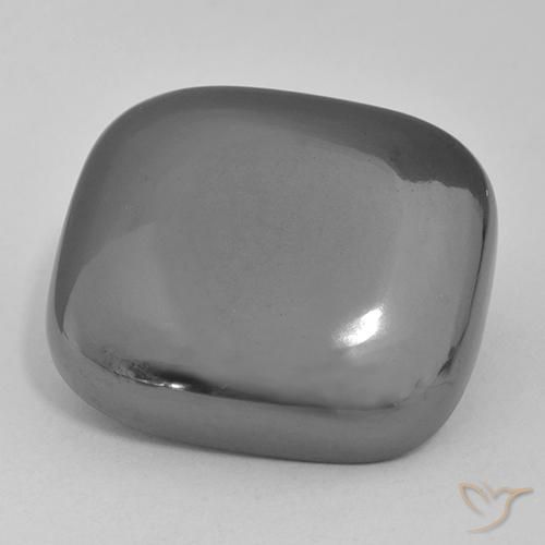 48.66ct طبيعي رمادى متوسط هيماتيت حجر الدم, وسادة, غير شفاف