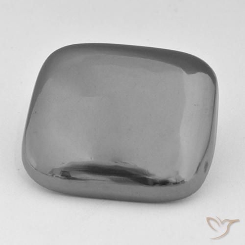 52.63ct طبيعي رمادى فضى هيماتيت حجر الدم, وسادة, غير شفاف