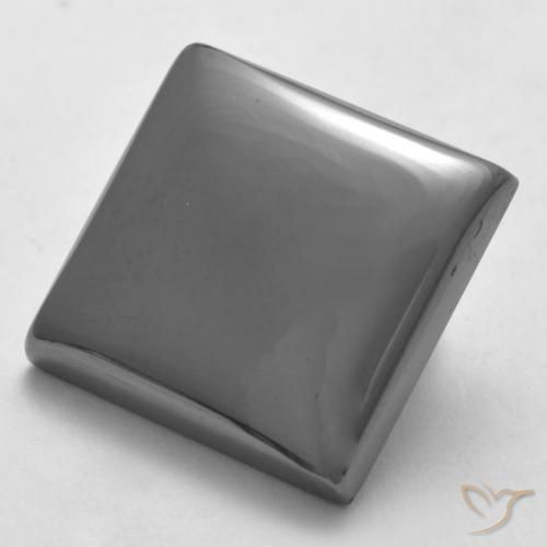 19.91ct طبيعي رمادى فضى هيماتيت حجر الدم, مربع, غير شفاف