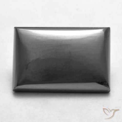 20.53ct طبيعي رمادى متوسط هيماتيت حجر الدم, باجيت, غير شفاف