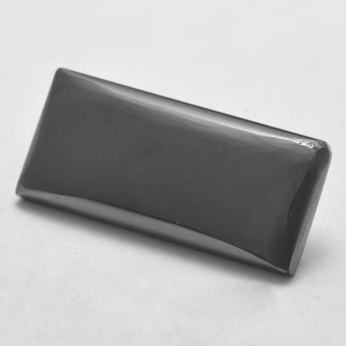 هيماتيت حجر الدم رمادى فضى طبيعي، باجيت، 13.16 قيراط، غير شفاف