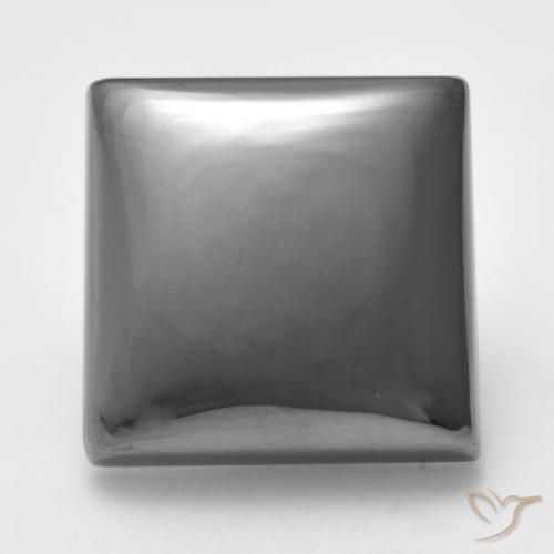 22.03ct طبيعي رمادى متوسط هيماتيت حجر الدم, مربع, غير شفاف
