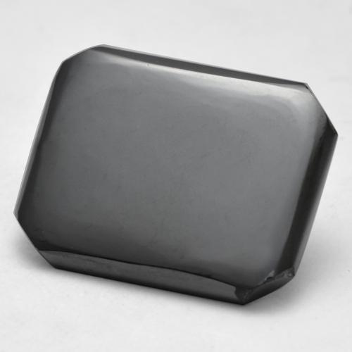 هيماتيت حجر الدم رمادى متوسط طبيعي، قص الزمرد، 13.49 قيراط، غير شفاف