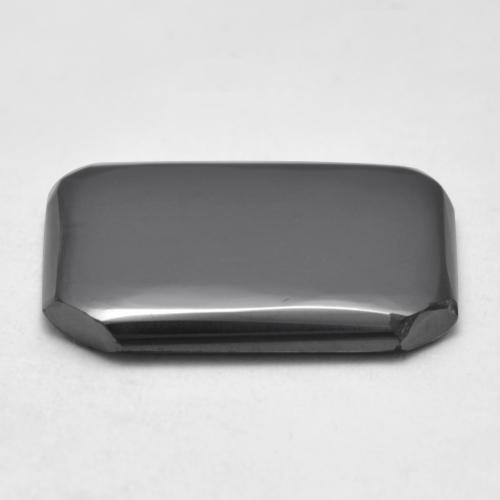 هيماتيت حجر الدم رمادى متوسط طبيعي، قص الزمرد، 13.49 قيراط، غير شفاف