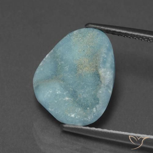 6.97ct طبيعي أزرق أخضر هيميمورفيت دروزي, فانسى, غير شفاف