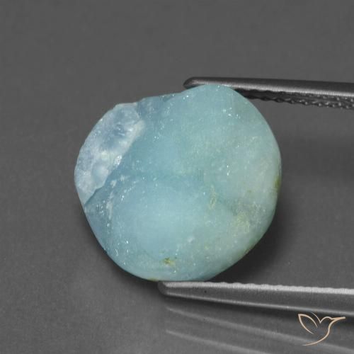 7.46ct طبيعي أخضر أزرق فاتح هيميمورفيت دروزي, فانسى, غير شفاف