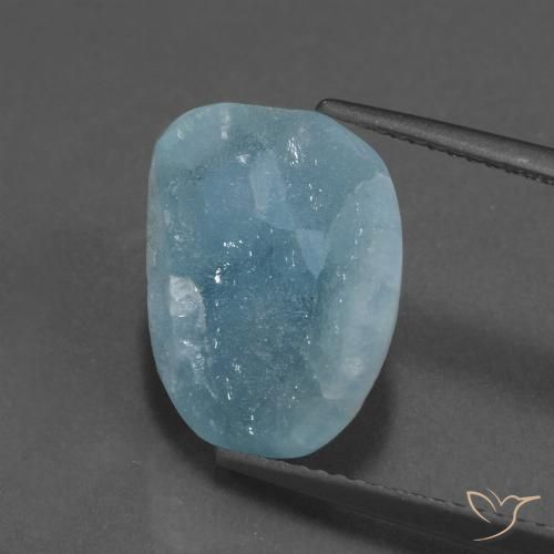 7.52ct طبيعي أخضر أزرق فاتح هيميمورفيت دروزي, فانسى, غير شفاف