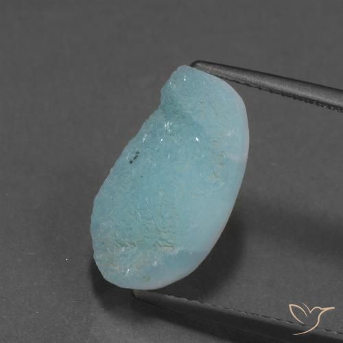 7.27ct طبيعي أخضر مزرق هيميمورفيت دروزي, فانسى, غير شفاف