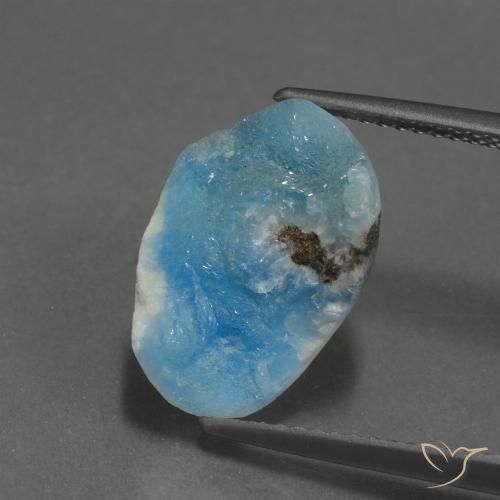 6.82ct طبيعي أزرق سماوى كهربائى هيميمورفيت دروزي, فانسى, غير شفاف