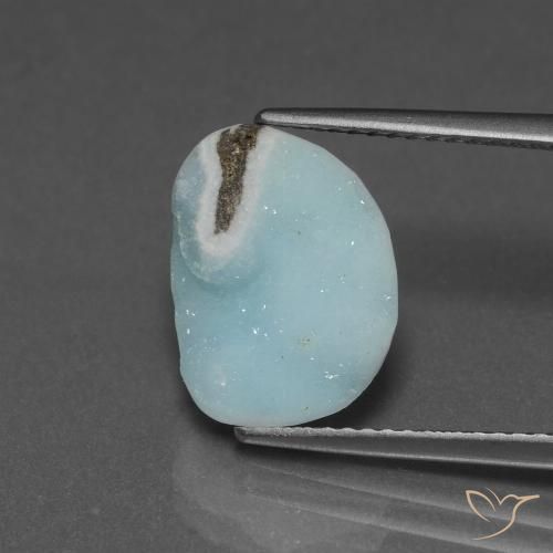 5.75ct طبيعي أخضر أزرق فاتح هيميمورفيت دروزي, فانسى, غير شفاف