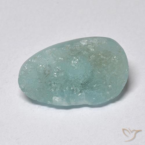 5.63ct طبيعي أخضر أزرق هيميمورفيت دروزي, فانسى, نصف شفاف