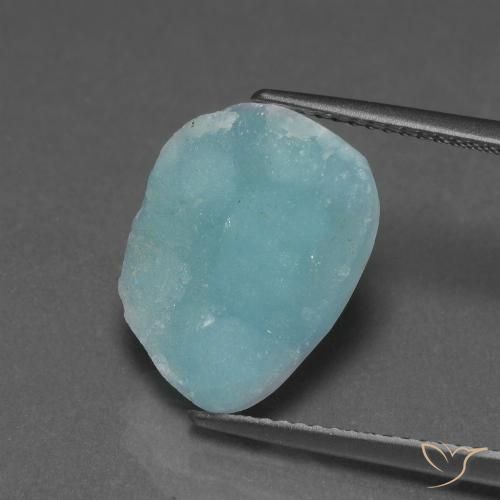 6.79ct طبيعي أخضر رغوة البحر هيميمورفيت دروزي, فانسى, غير شفاف