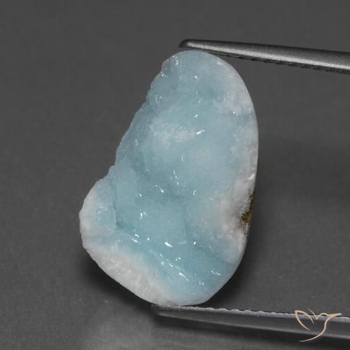 8.94ct طبيعي أخضر أزرق فاتح هيميمورفيت دروزي, فانسى, غير شفاف