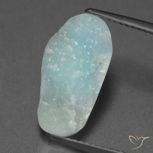 4.94ct طبيعي أخضر أزرق فاتح هيميمورفيت دروزي, فانسى, غير شفاف