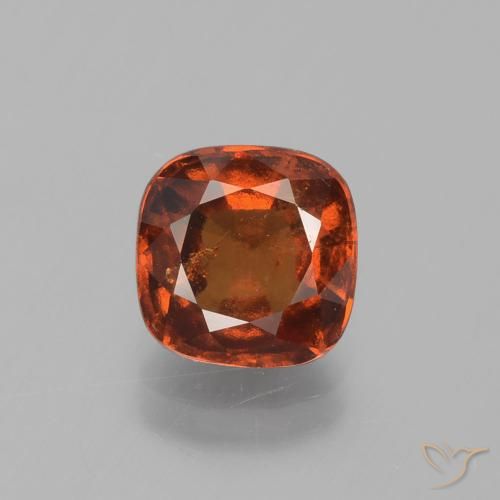 2.53ct طبيعي برتقالى داكن عقيق هيسونيت, وسادة, VS-SI
