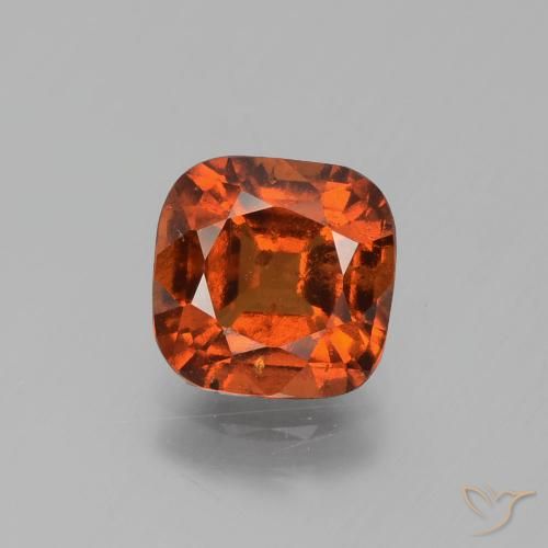 2.38ct طبيعي برتقالى غامق عقيق هيسونيت, وسادة, VS-SI