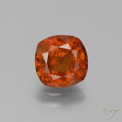 2.32ct طبيعي برتقالى محمر عقيق هيسونيت, وسادة, SI