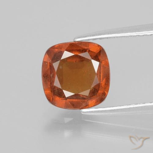 1.96ct طبيعي برتقالى نارى عقيق هيسونيت, وسادة, VS-SI