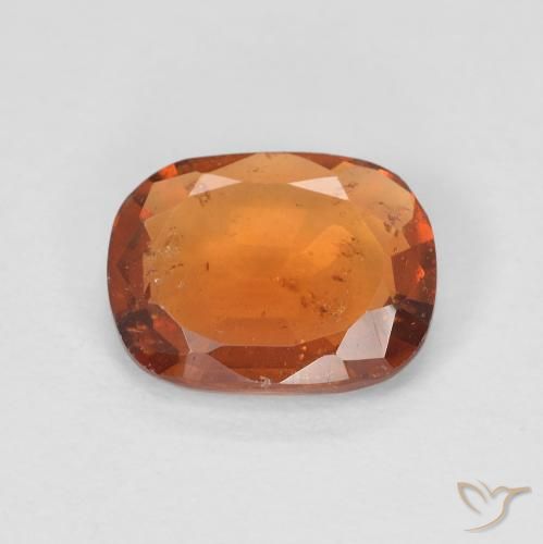 1.82ct طبيعي برتقالى مصفر عقيق هيسونيت, وسادة, VS-SI