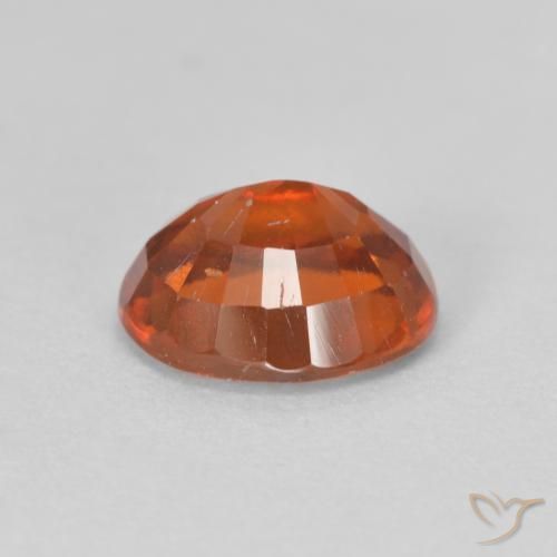 هيسونيت غارنيت Medium Dark-Orange طبيعي، بيضوي، 2.48 قيراط، قليلا جدا