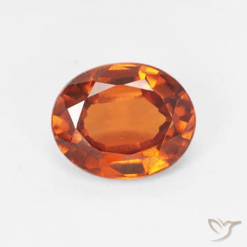 1.94ct طبيعي برتقالى متوسط هيسونيت غارنيت, بيضوي, VS-SI