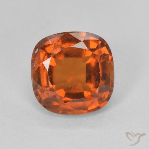 1.93ct طبيعي برتقالى محمر عقيق هيسونيت, وسادة, قليلا جدا
