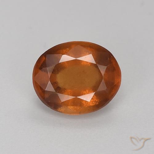 1.91ct طبيعي برتقالى داكن هيسونيت غارنيت, بيضوي, VS-SI