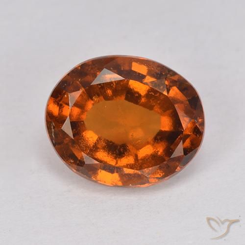 2.56ct طبيعي برتقالى كهرمانى هيسونيت غارنيت, بيضوي, VS-SI