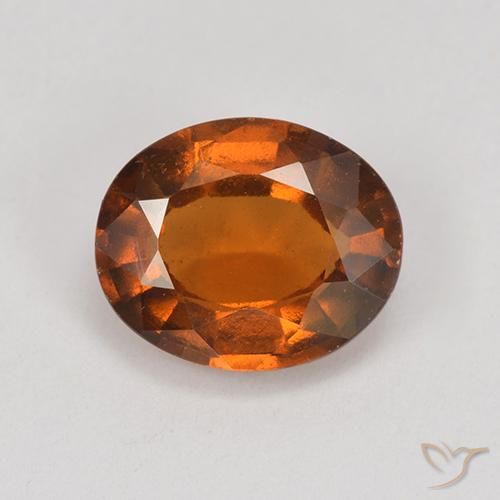 1.88ct طبيعي برتقالى محمر هيسونيت غارنيت, بيضوي, قليلا جدا