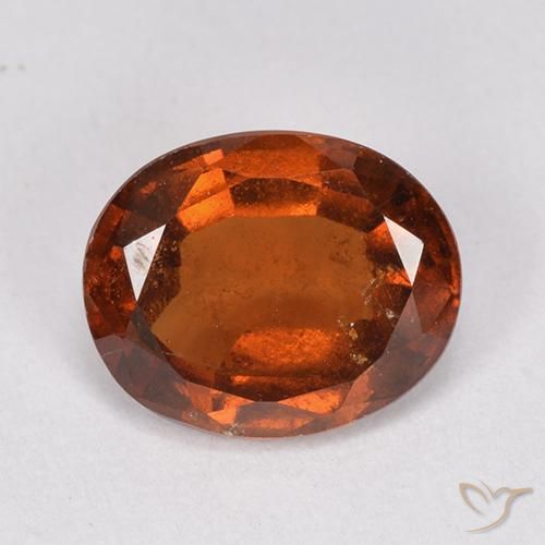 2.32ct طبيعي برتقالى محمر عقيق هيسونيت, بيضوي, VS-SI