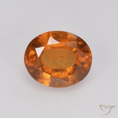 1.84ct طبيعي برتقالى غامق هيسونيت غارنيت, بيضوي, VS-SI
