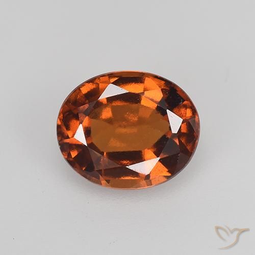 1.83ct طبيعي برتقالى كهرمانى هيسونيت غارنيت, بيضوي, VVS-VS