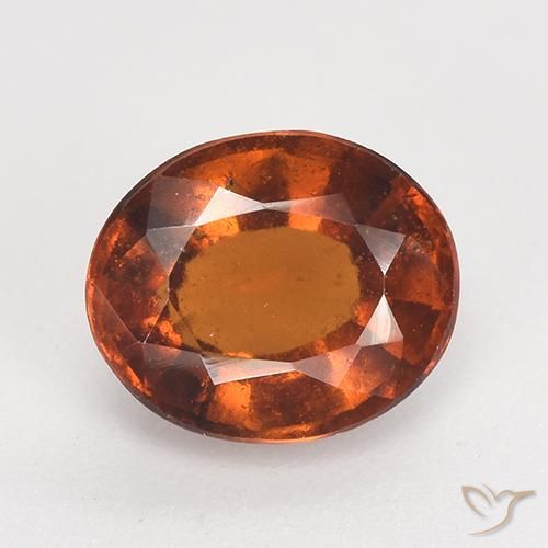 2.60ct طبيعي برتقالى كهرمانى هيسونيت غارنيت, بيضوي, VS-SI