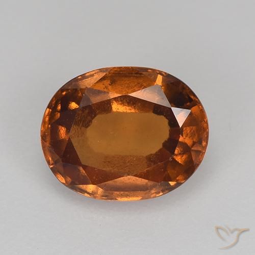 1.60ct طبيعي برتقالى متوسط هيسونيت غارنيت, بيضوي, قليلا جدا