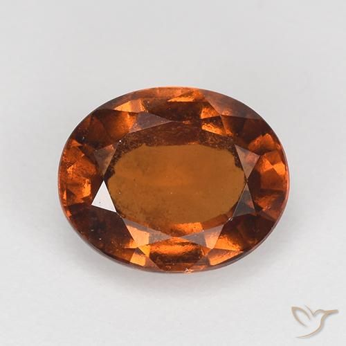 1.63ct طبيعي برتقالى متوسط هيسونيت غارنيت, بيضوي, قليلا جدا