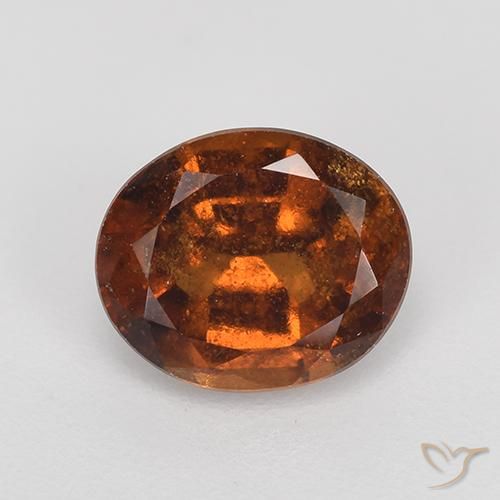2.27ct طبيعي برتقالى غامق هيسونيت غارنيت, بيضوي, VS-SI