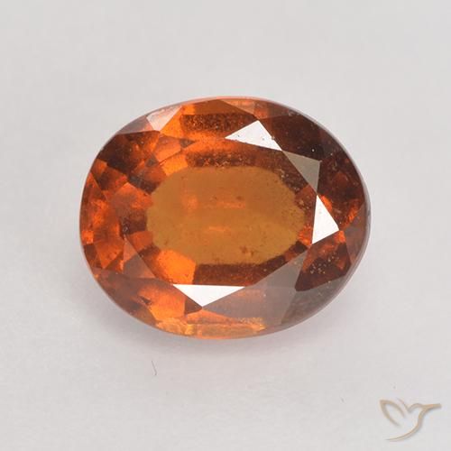 1.90ct طبيعي برتقالى كهرمانى هيسونيت غارنيت, بيضوي, VS-SI