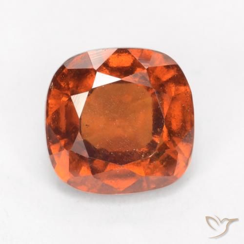 2.08ct طبيعي برتقالى كهرمانى عقيق هيسونيت, وسادة, قليلا جدا