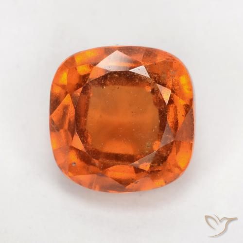 2.25ct طبيعي برتقالى غامق عقيق هيسونيت, وسادة, VS-SI