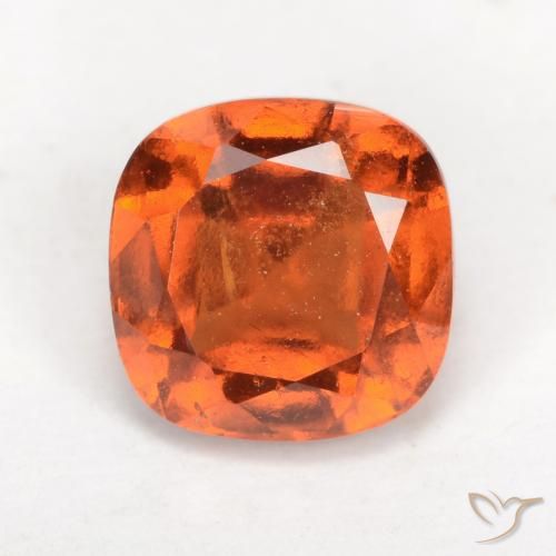 2.21ct طبيعي برتقالى متوسط عقيق هيسونيت, وسادة, VS-SI