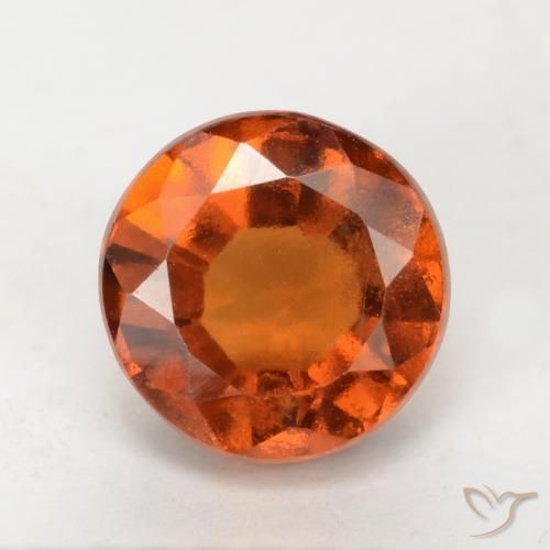 1.91ct طبيعي برتقالى متوسط هيسونيت غارنيت, دائري, قليلا جدا