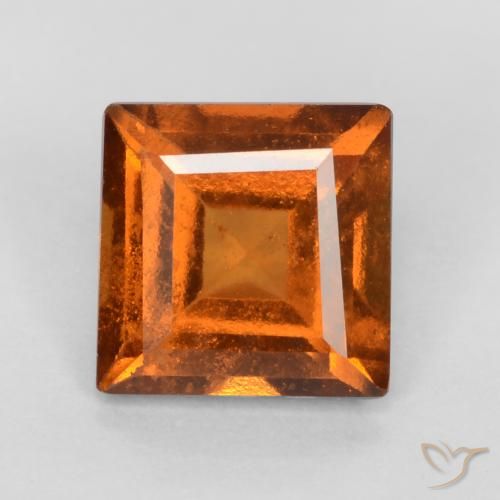 1.16ct طبيعي برتقالى متوسط هيسونيت غارنيت, مربع, VS-SI