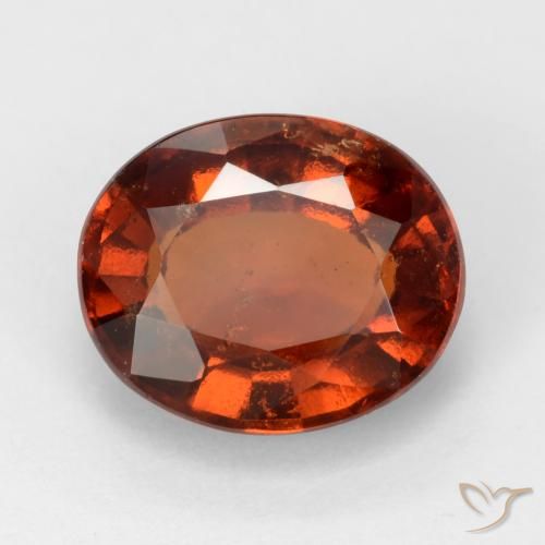 2.68ct طبيعي برتقالى غامق هيسونيت غارنيت, بيضوي, VS-SI
