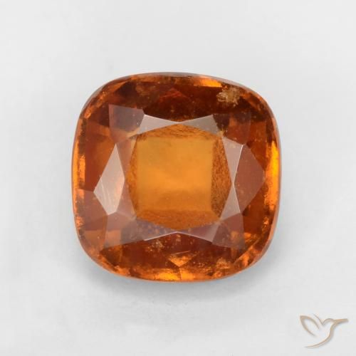 1.93ct طبيعي برتقالى غامق عقيق هيسونيت, وسادة, VS-SI