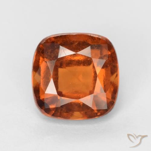 1.95ct طبيعي برتقالى كهرمانى عقيق هيسونيت, وسادة, قليلا جدا