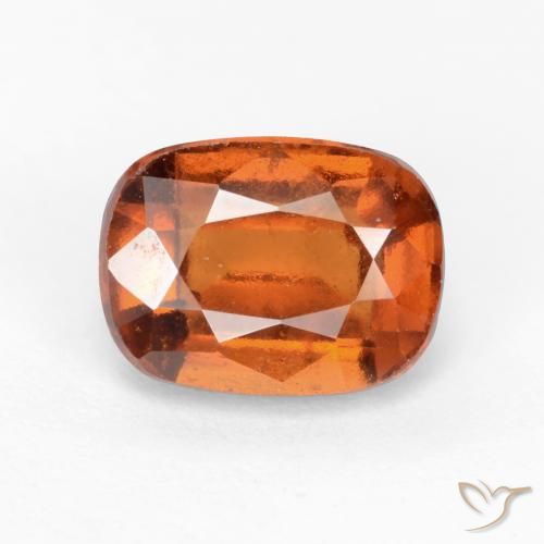 2.36ct طبيعي برتقالى داكن-متوسط عقيق هيسونيت, وسادة, VS-SI
