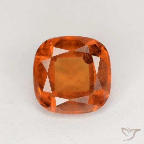 1.72ct طبيعي برتقالى كهرمانى عقيق هيسونيت, وسادة, VS-SI