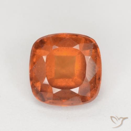 1.95ct طبيعي برتقالى متوسط عقيق هيسونيت, وسادة, VS-SI